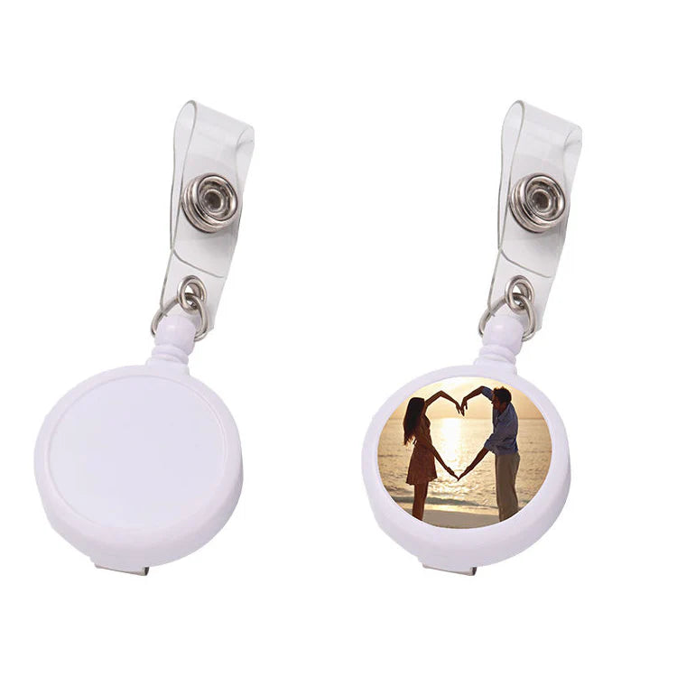 Badge Holder Reel Clip | WHITE