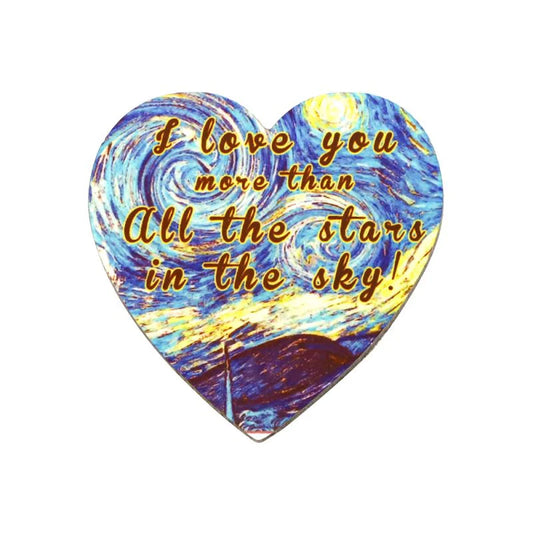 Heart MDF Fridge Magnet