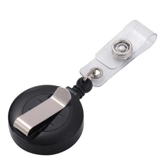Badge Holder Reel Clip | Black