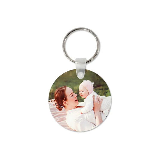 Aluminium Round Keyring – Double Sided