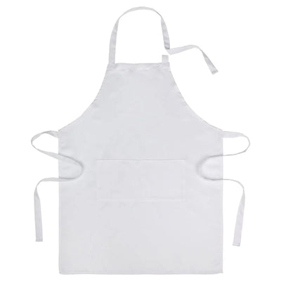 Adult White Polyester Apron