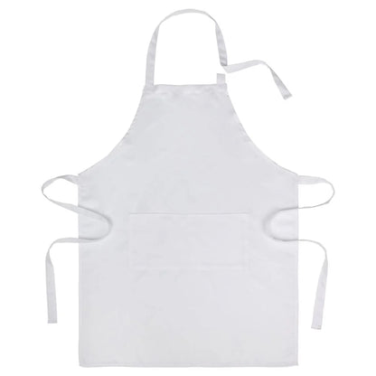 Adult White Polyester Apron