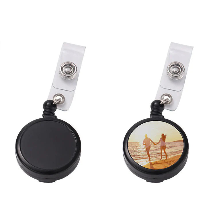 Badge Holder Reel Clip | Black