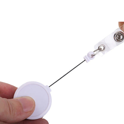 Badge Holder Reel Clip | WHITE