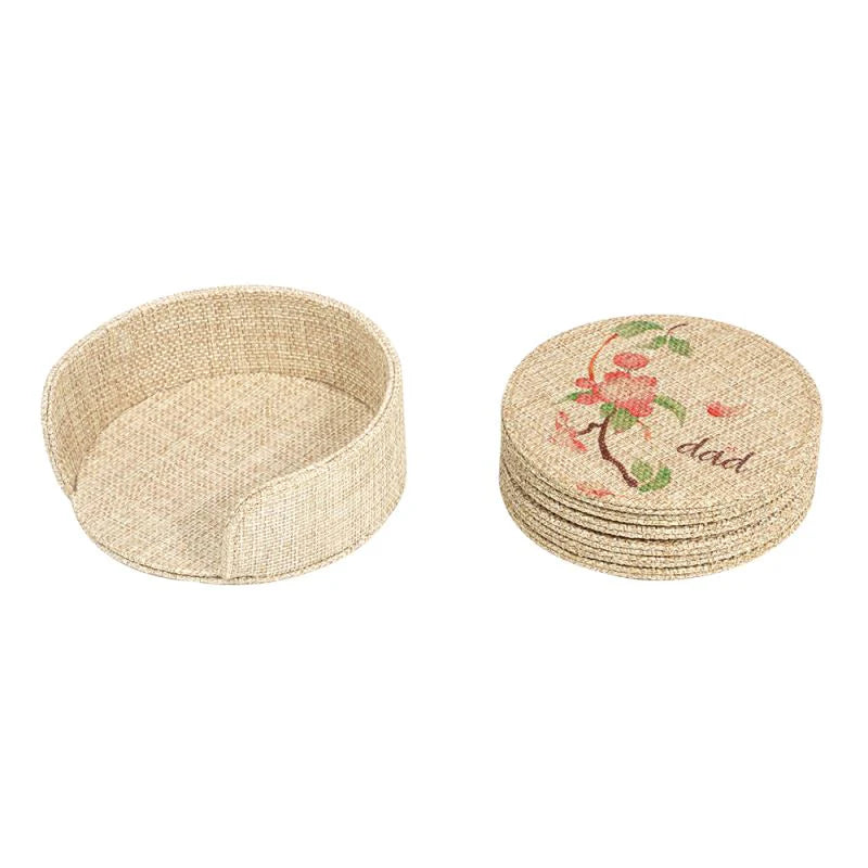 6pcs Coaster Set and Holder