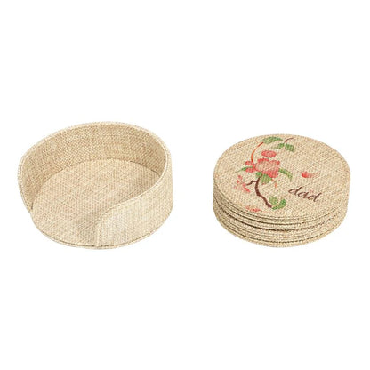 6pcs Coaster Set and Holder