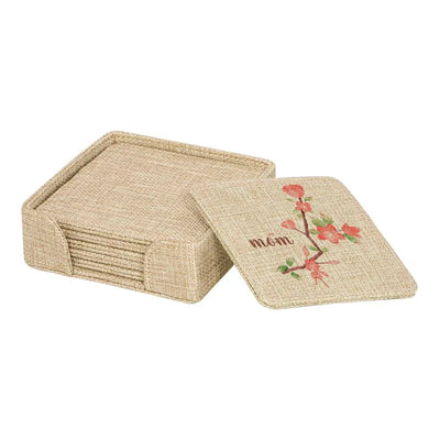 6pcs Coaster Set and Holder