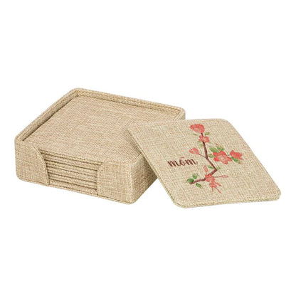 6pcs Coaster Set and Holder