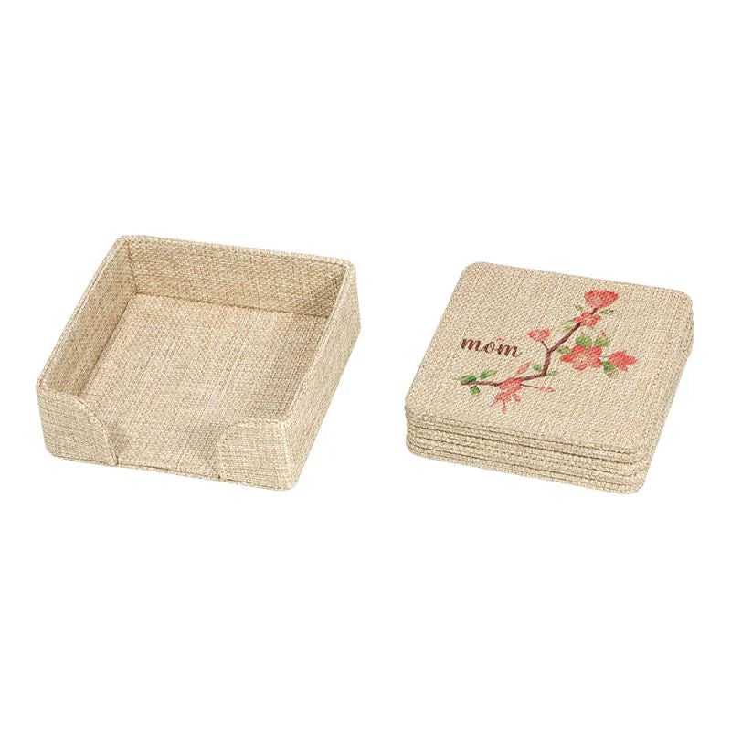 6pcs Coaster Set and Holder