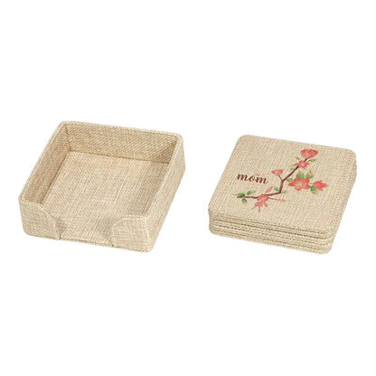 6pcs Coaster Set and Holder