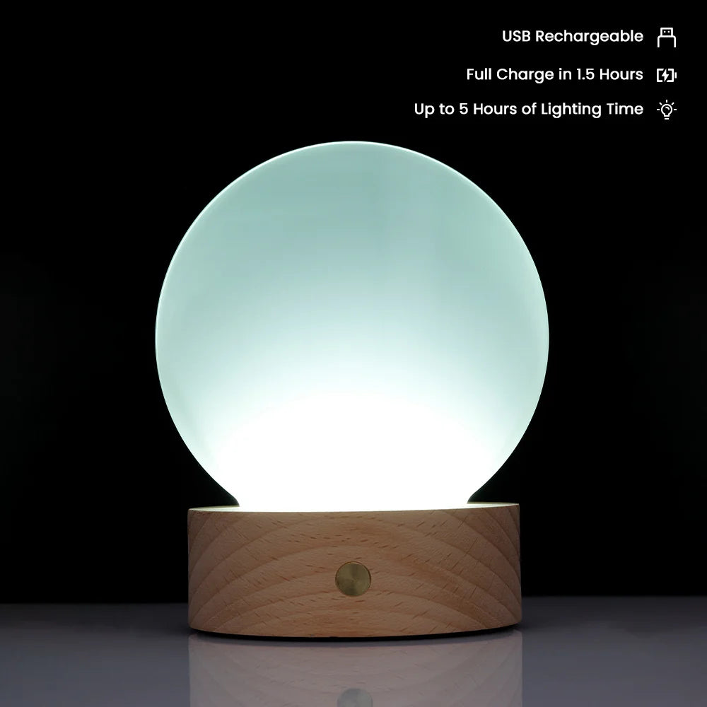 Glass Photo Panel with LED Base