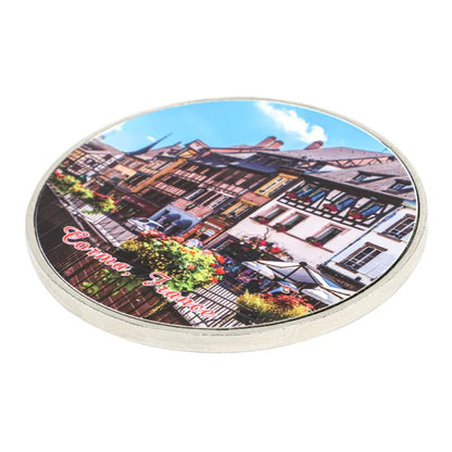 Metal Fridge Magnet – Chrome Finish