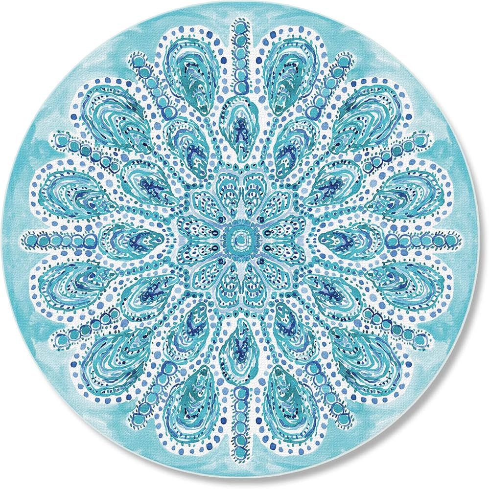 Round Chinchilla Glass Chopping Board