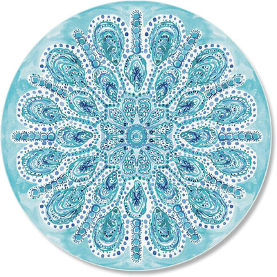 Round Chinchilla Glass Chopping Board