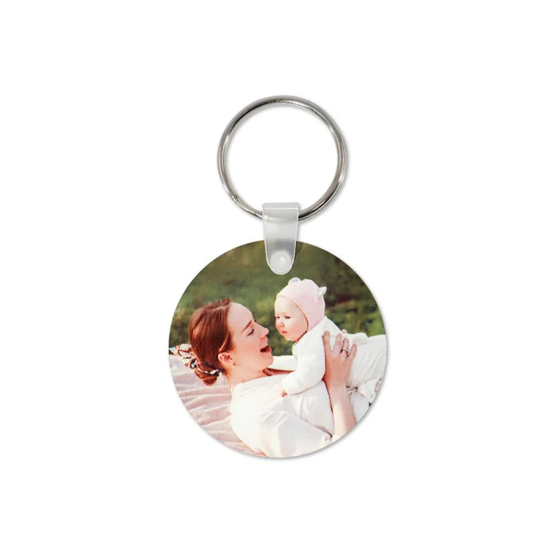 Aluminium Round Keyring – Double Sided