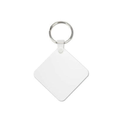 Aluminium Square Keyring - Double Sided
